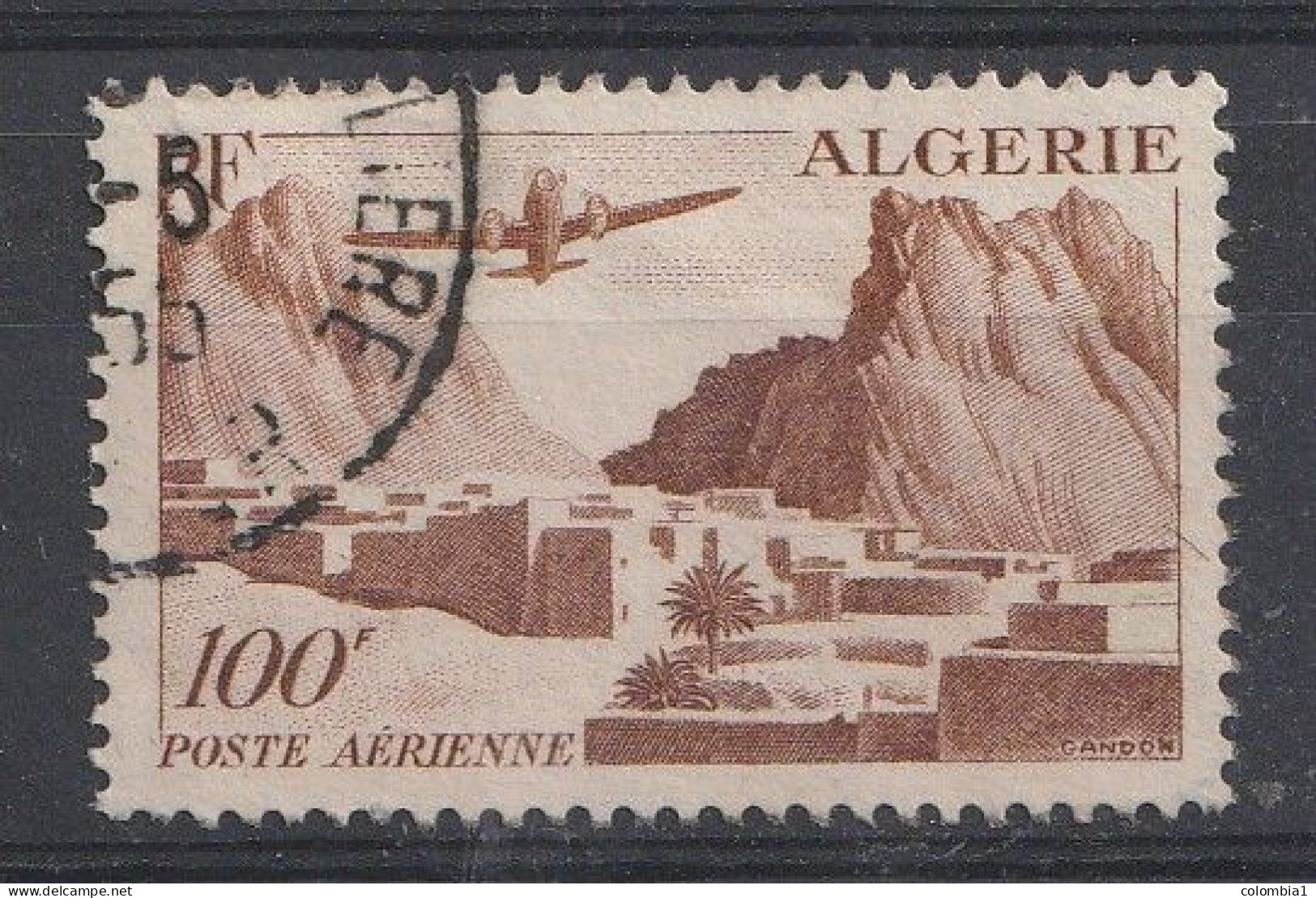 ALGERIE YT PA 10  Oblitéré 1950 - Poste Aérienne