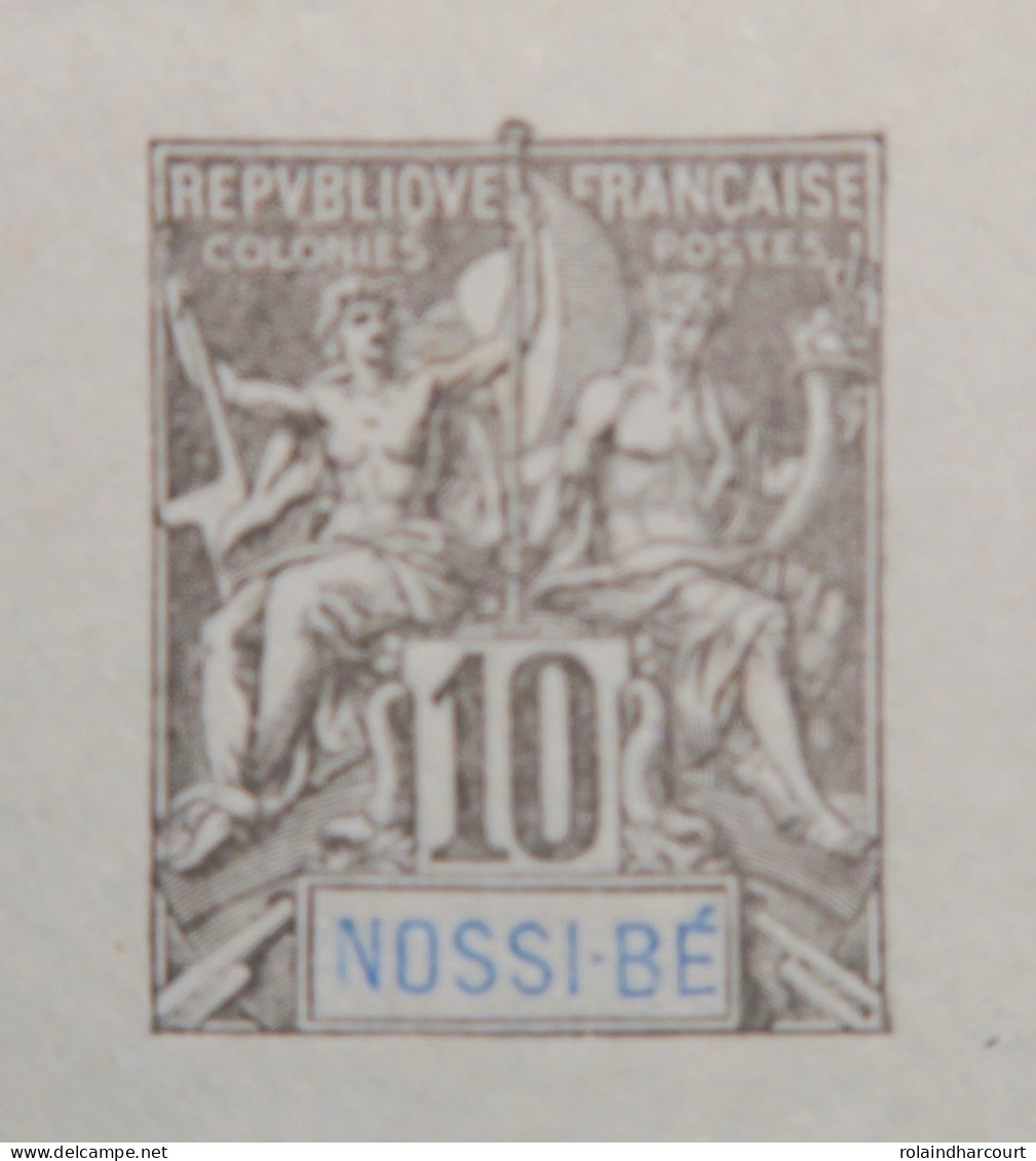 LP3972/368 - 1894 - COLONIES FRANÇAISES - NOSSI-BE - ENTIER POSTAL Sur CARTE-POSTALE DOUBLE Vierge - N°31 - Briefe U. Dokumente