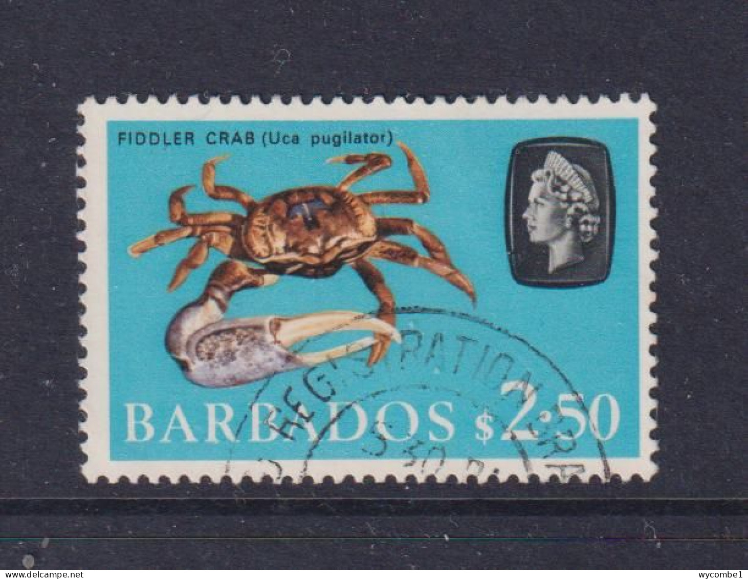 BARBADOS   - 1966 Wmk Sideways Definitive $2.50 Used As Scan - Barbados (...-1966)