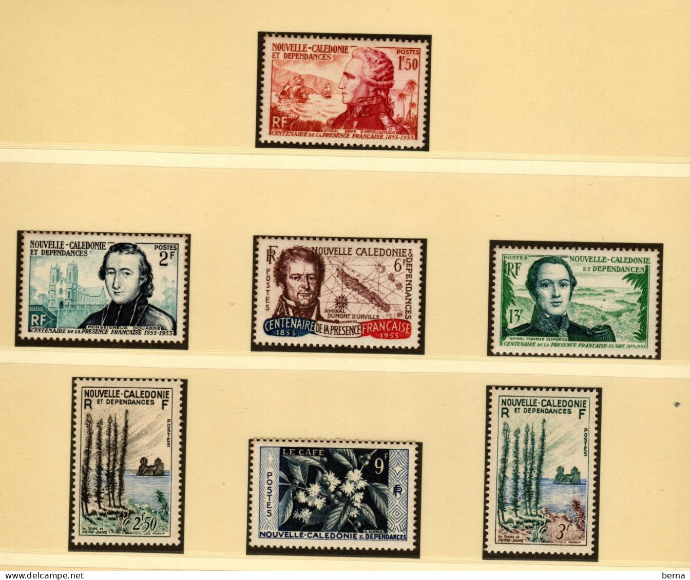 NOUVELLE CALEDONIE N°280/290 --  ANNEES 1953-1958  LUXE NEUF SANS CHARNIERE - Full Years