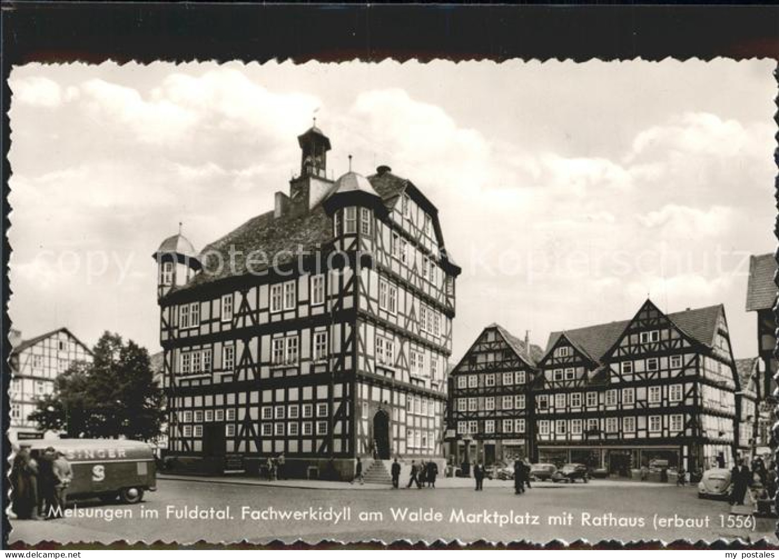 42127346 Melsungen Fulda Fachwerkidyll Walde Marktplatz Rathaus Adelshausen - Melsungen