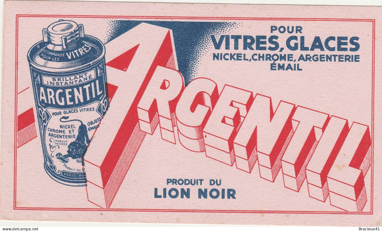 Buvard ARGENTIL Pour Vitres Et Glaces - Produits Ménagers