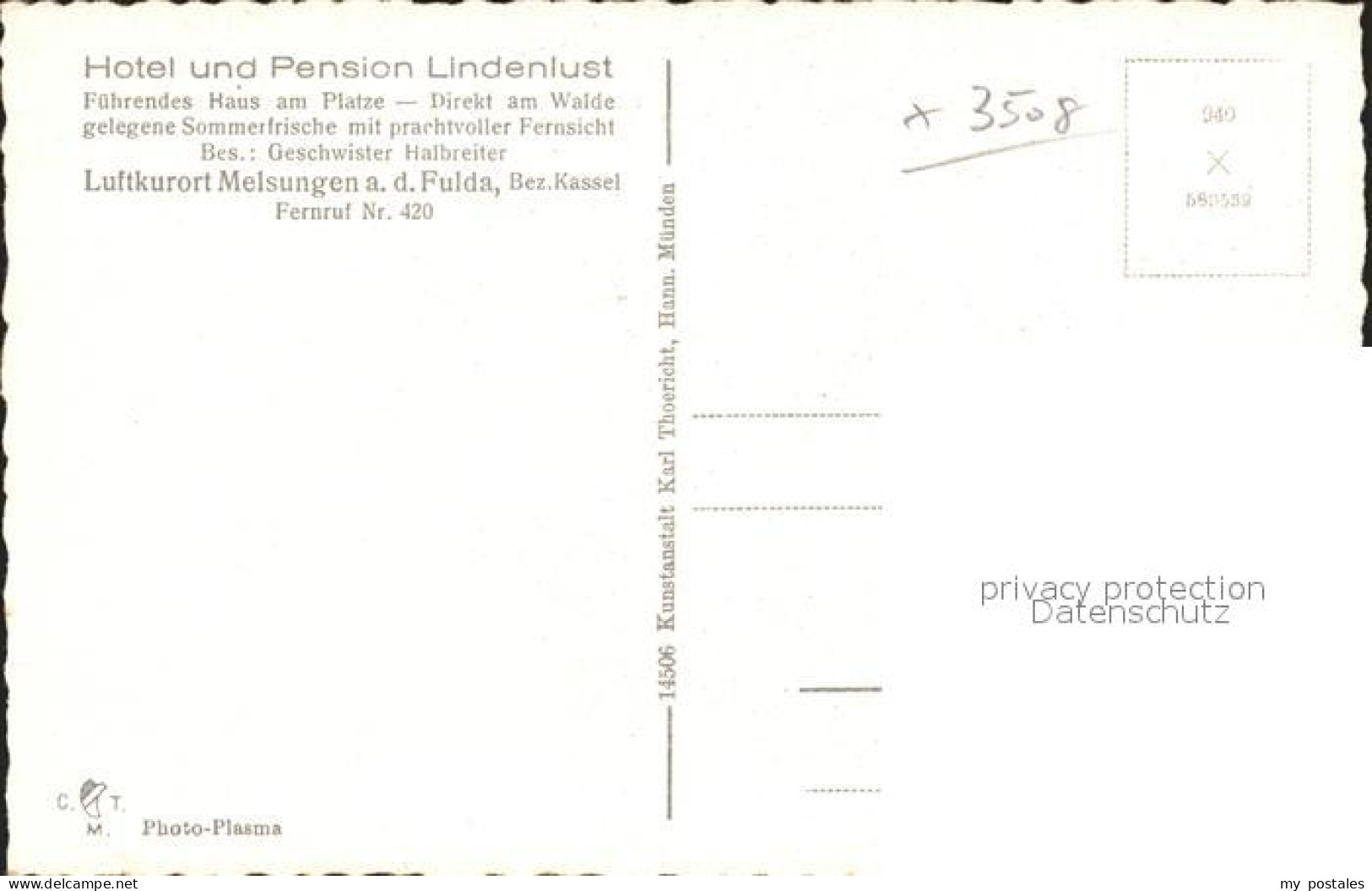 42127196 Melsungen Fulda Blick Von Der Lindenlust Adelshausen - Melsungen