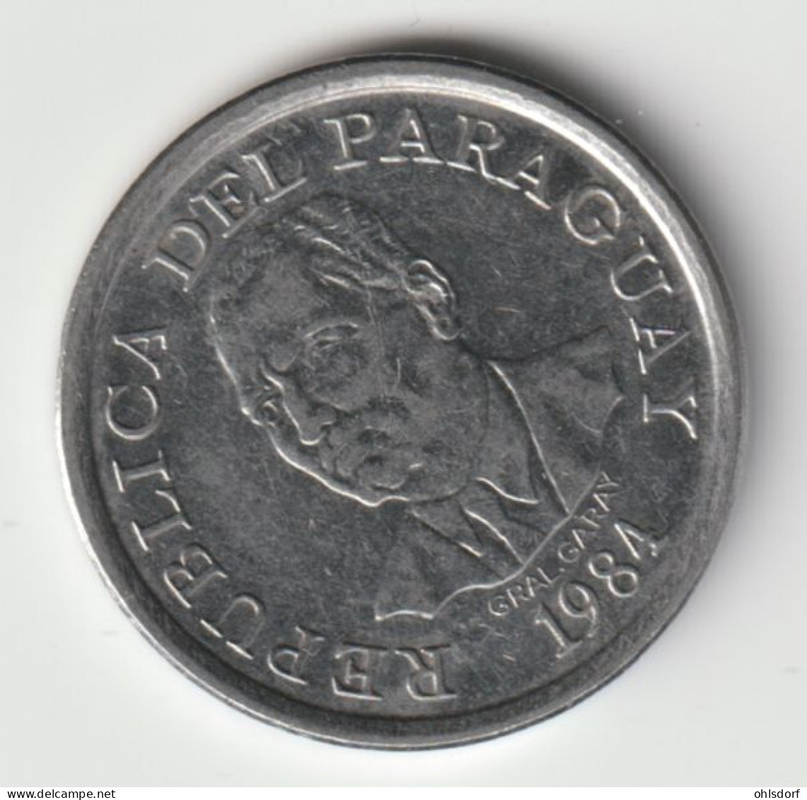 PARAGUAY 1984: 10 Guaranies, KM 167 - Paraguay