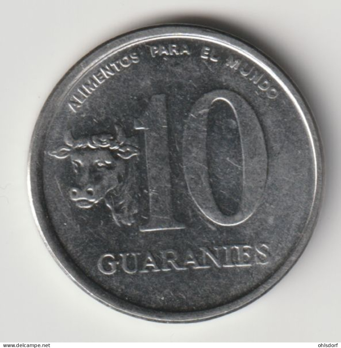 PARAGUAY 1986: 10 Guaranies, KM 167 - Paraguay