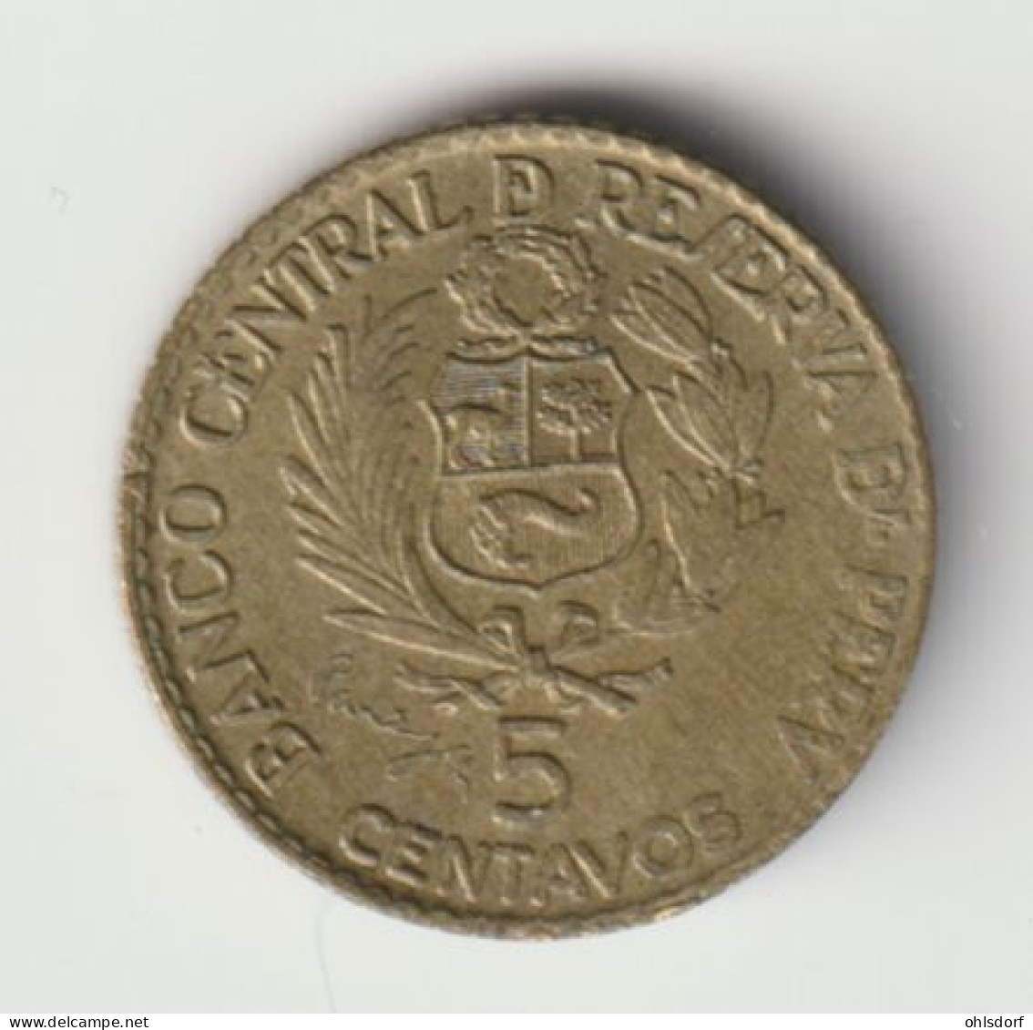 PERU 1965: 5 Centavos, KM 223 - Perú