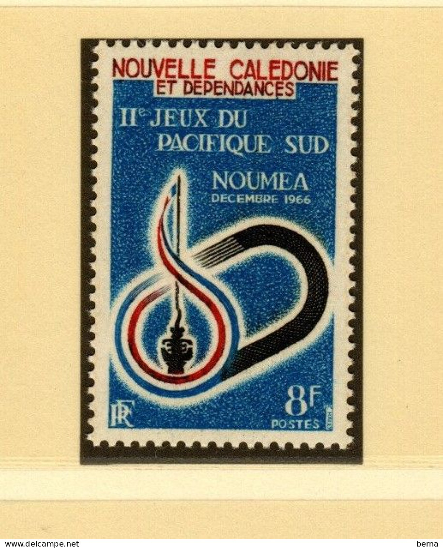 NOUVELLE CALEDONIE N°328/344--  ANNEES 1966-1967  LUXE NEUF SANS CHARNIERE - Annate Complete