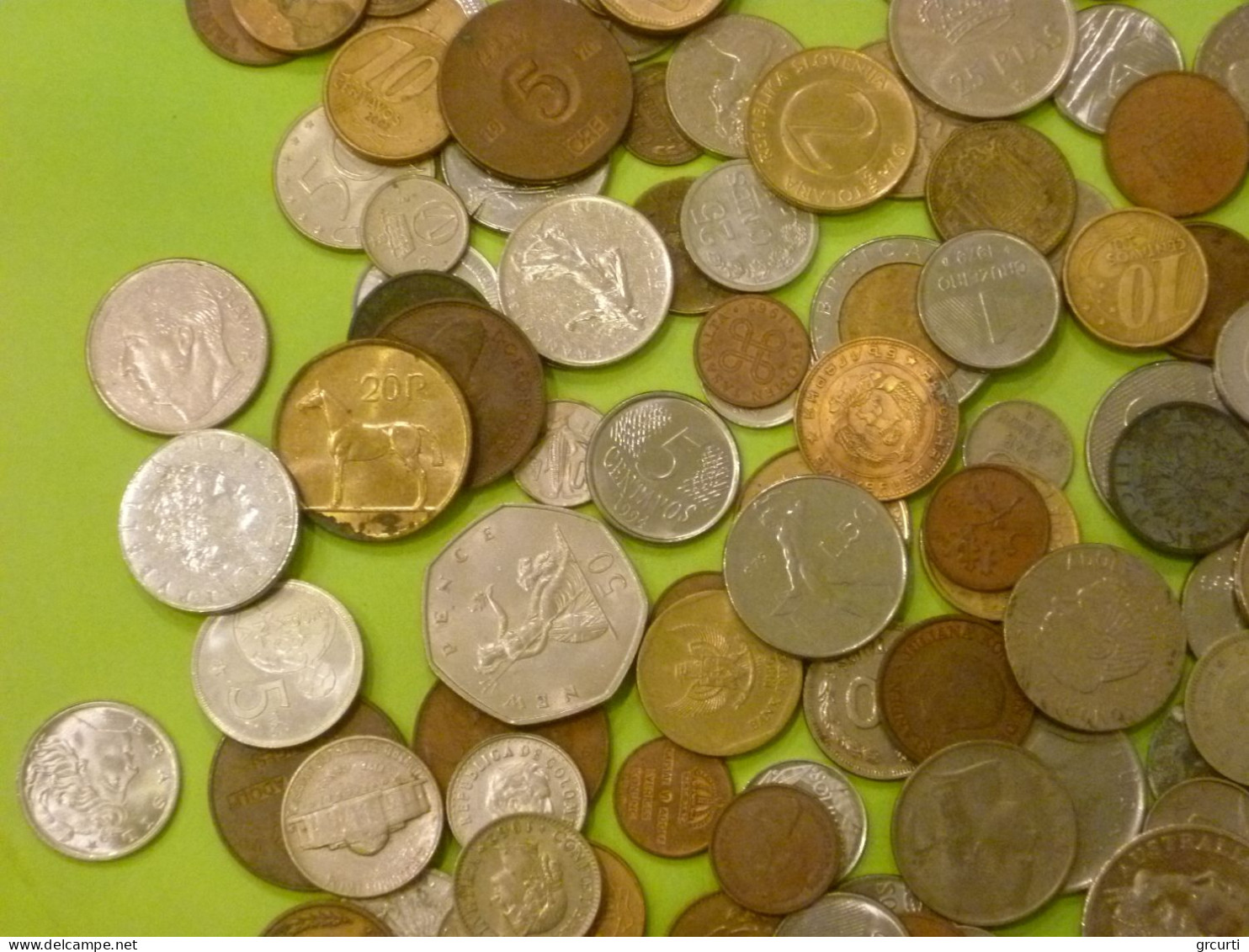 Mondo - Lotto di 1,5 kg di monete assortite