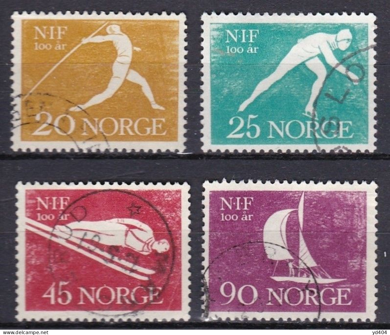 NO073 – NORVEGE - NORWAY – 1961 – FULL YEAR SET – Y&T # 408/22 USED 14,50 € - Oblitérés