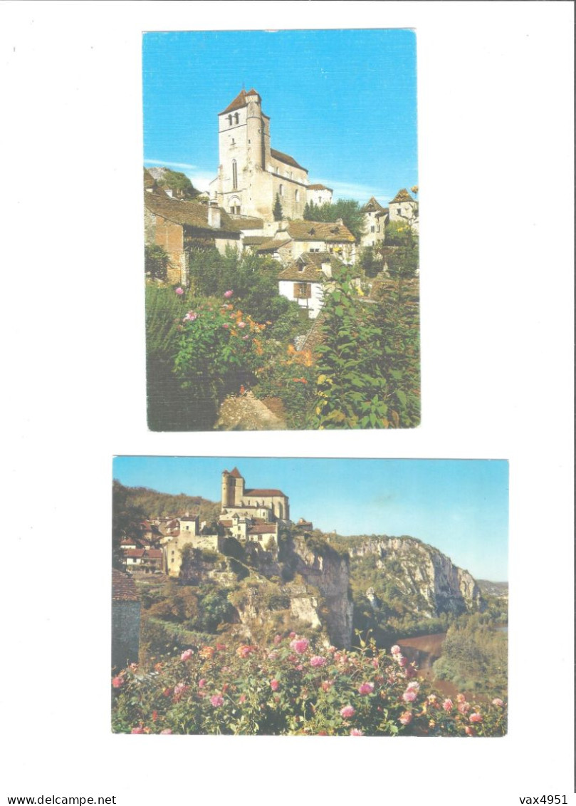 SAINT CIRCQ LAPOPIE LOT DE 2  CARTES     ***          A   SAISIR *** - Saint-Cirq-Lapopie