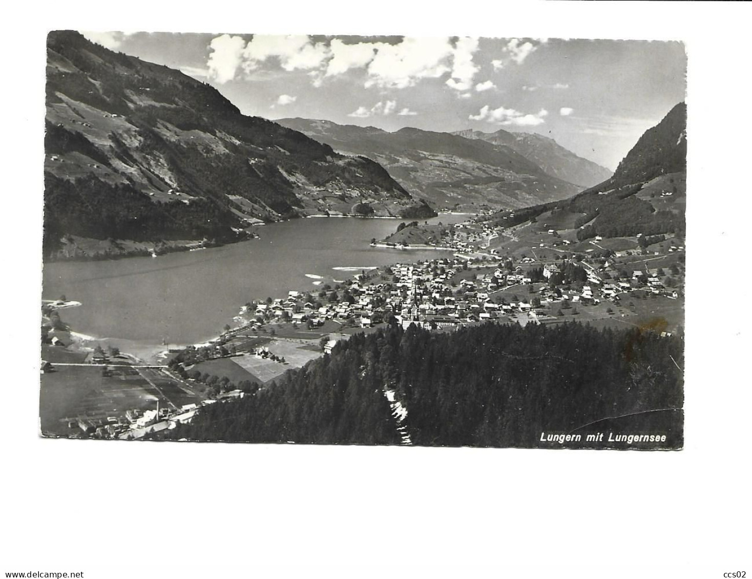 Lungern Mit Lungernsee 1961 - Lungern