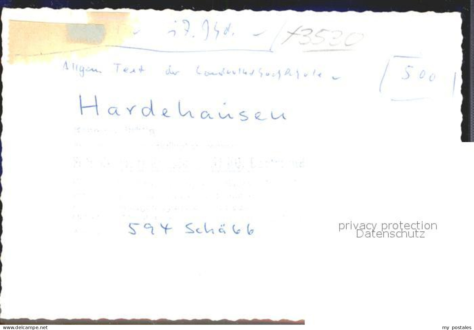 42123726 Hardehausen Eingang Hochschule  Hardehausen - Warburg