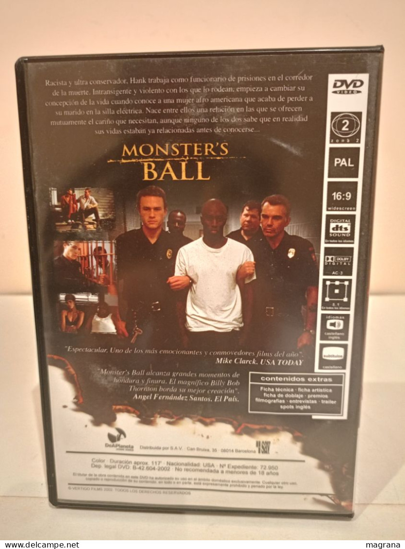 Película Dvd. Monster's Ball. Billy Bob Thornton, Halle Berry Y Heath Ledger. 2002. - Crime