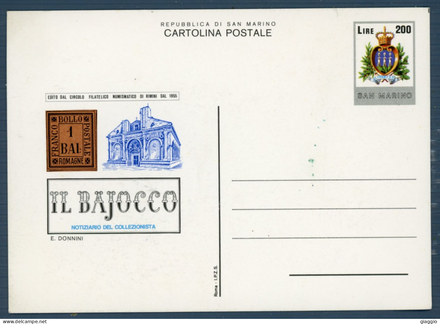 °°° Francobolli N. 1597 San Marino Il Bajocco °°° - Enteros Postales