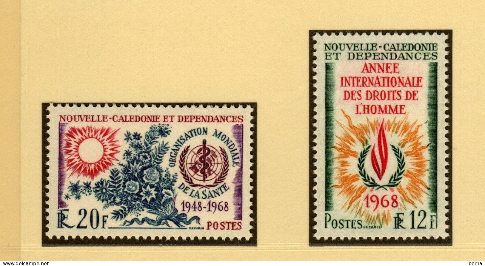 NOUVELLE CALEDONIE N°345/363--  ANNEES 1968-1969  LUXE NEUF SANS CHARNIERE - Années Complètes