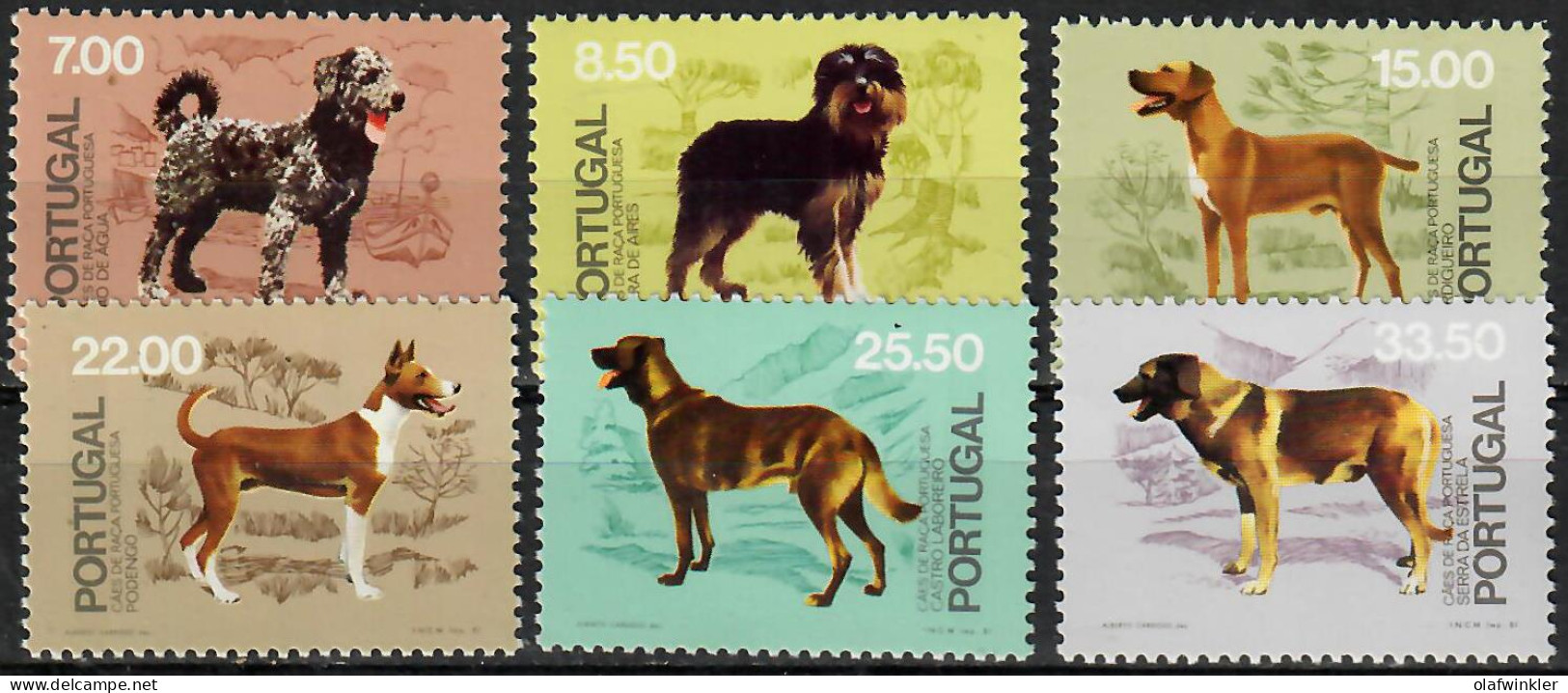 1981 Cães De Raça Portuguesa AF 1510-5 / Sc 1498-1503 / YT 1500-5 / Mi 1522-7 Novo / MNH / Neuf / Postfrisch [zro] - Neufs