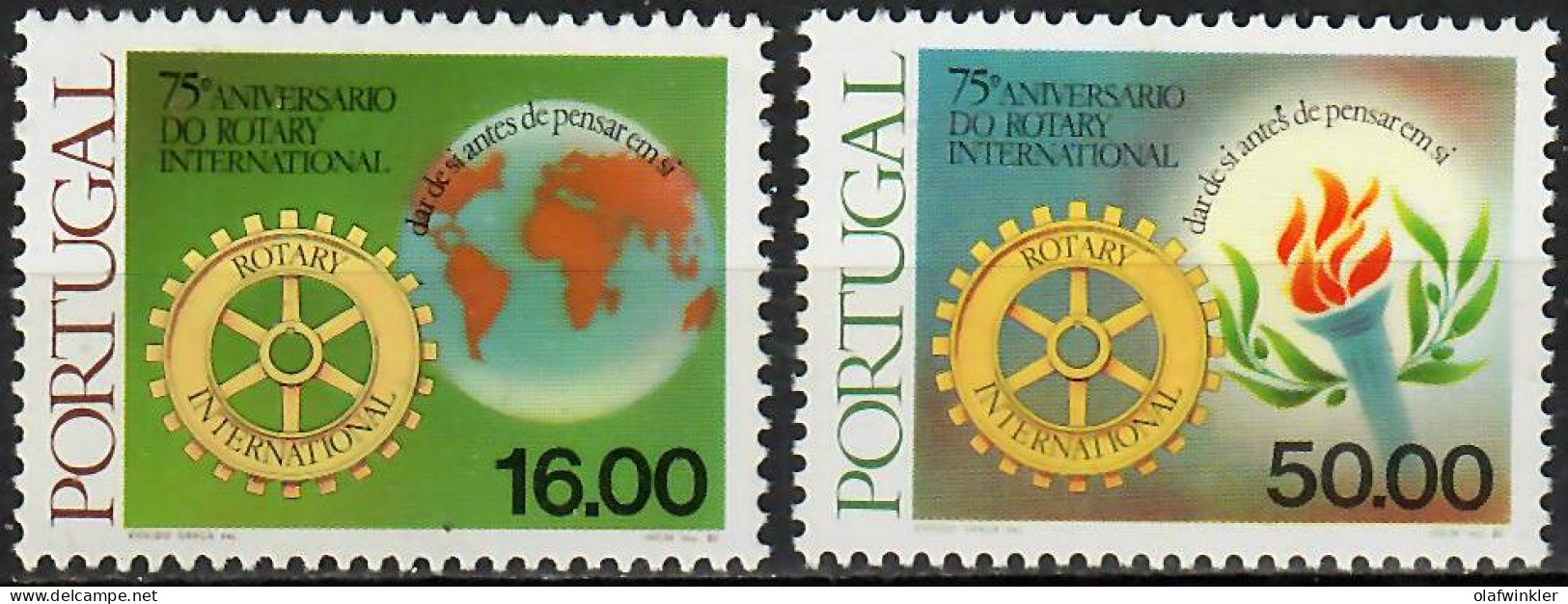 1980 Rotary International AF 1456-7 / Sc 1452-3 / YT 1458-9 / Mi 1480-1 Novo / MNH / Neuf / Postfrisch [zro] - Neufs