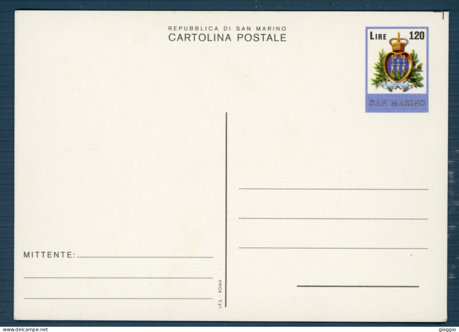 °°° Francobolli N. 1599 San Marino Cartolina °°° - Postal Stationery