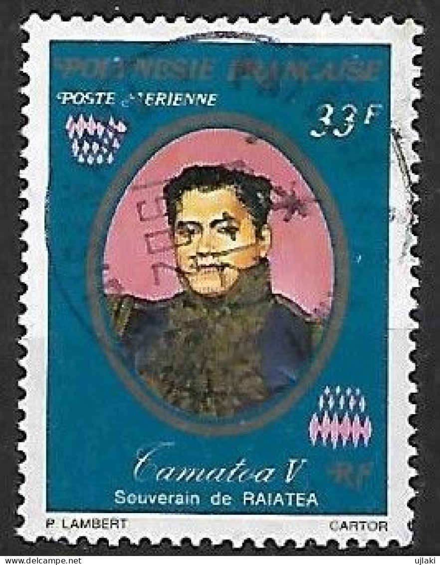 POLYNESIE FRANCAISE: Poste Aérienne: Anciens Souverains De Polynesie  N°118  Année:1977 - Gebruikt