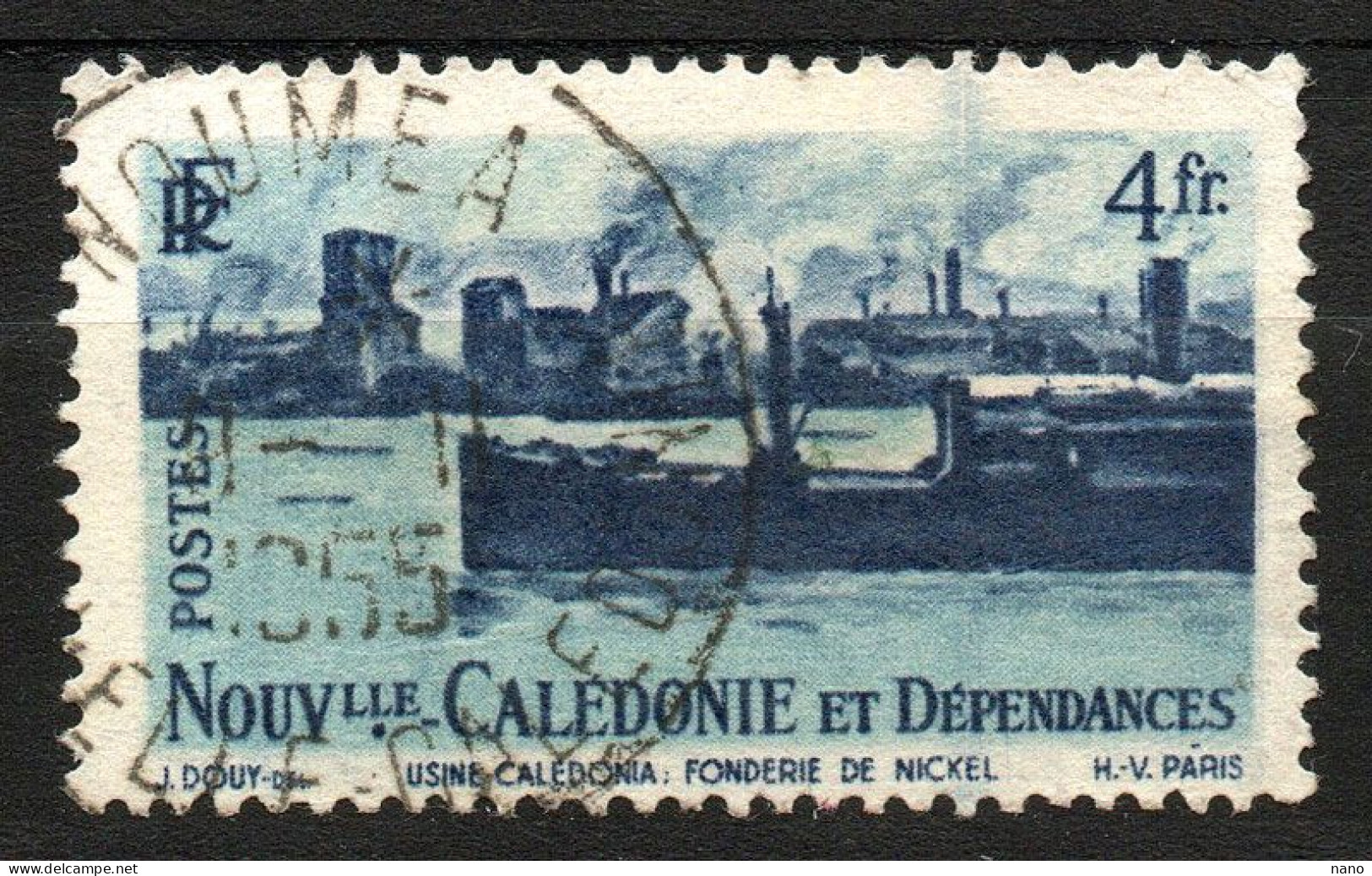 NOUVELLE-CALEDONIE - Y&T N° 271 - 4 Fr. Fonderie De Nickel - Année 1948 - Usados