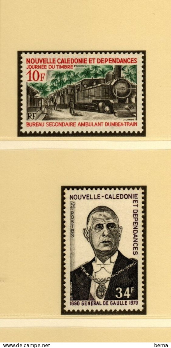 NOUVELLE CALEDONIE N°364/378--  ANNEES 1970-1971  LUXE NEUF SANS CHARNIERE