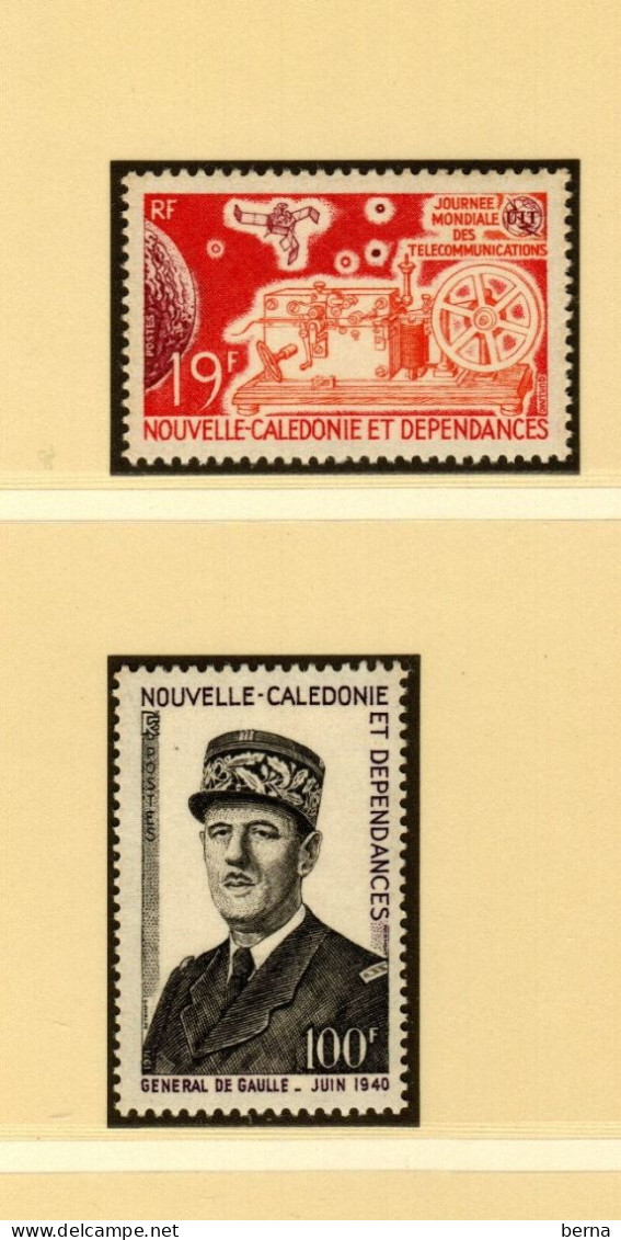 NOUVELLE CALEDONIE N°364/378--  ANNEES 1970-1971  LUXE NEUF SANS CHARNIERE