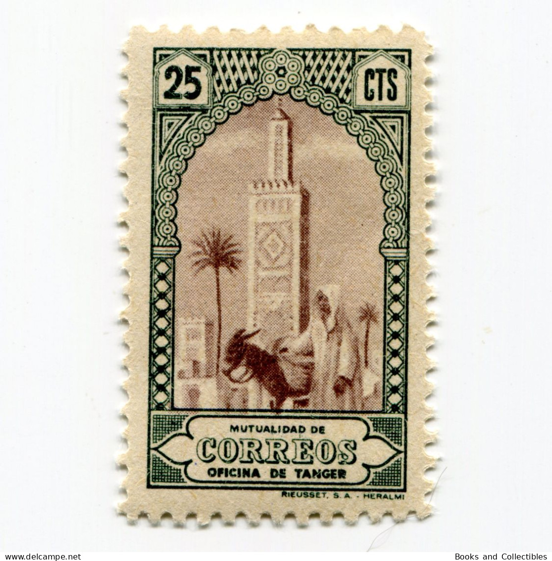 [FBL ● A-01] SPANISH TANGIER - 1946 - Beneficent Stamps - 25 Cts - Edifil ES-TNG BE24 - Bienfaisance