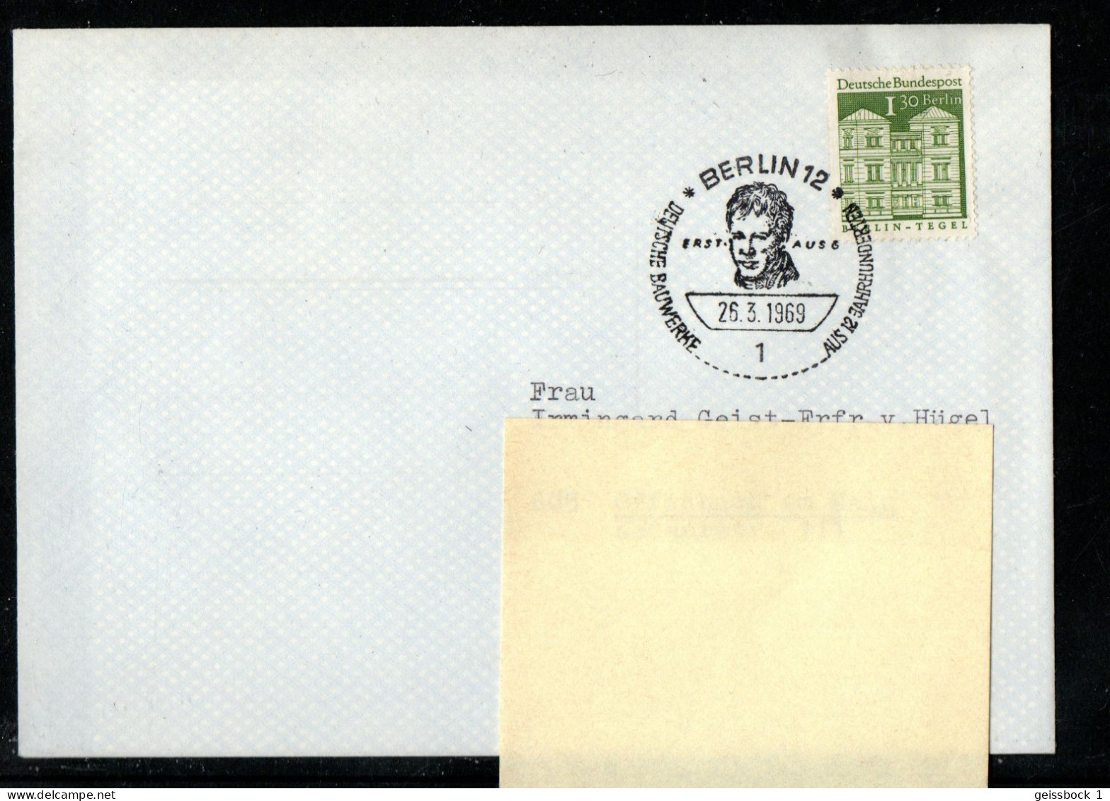 Berlin 1969: Mi.-Nr. 264:  FDC   Bauwerke        (F001) - 1948-1970