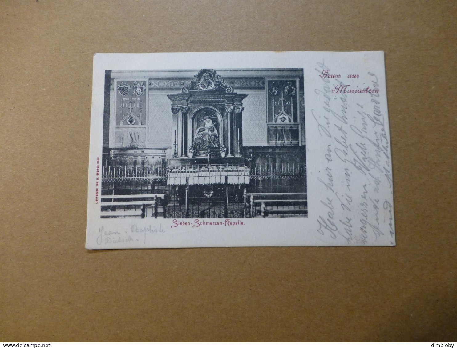 Gruss Aus Mariastein  / Sieben - Schmerzen - Kapelle  Lichtdruck 1902  (9991) - Metzerlen-Mariastein