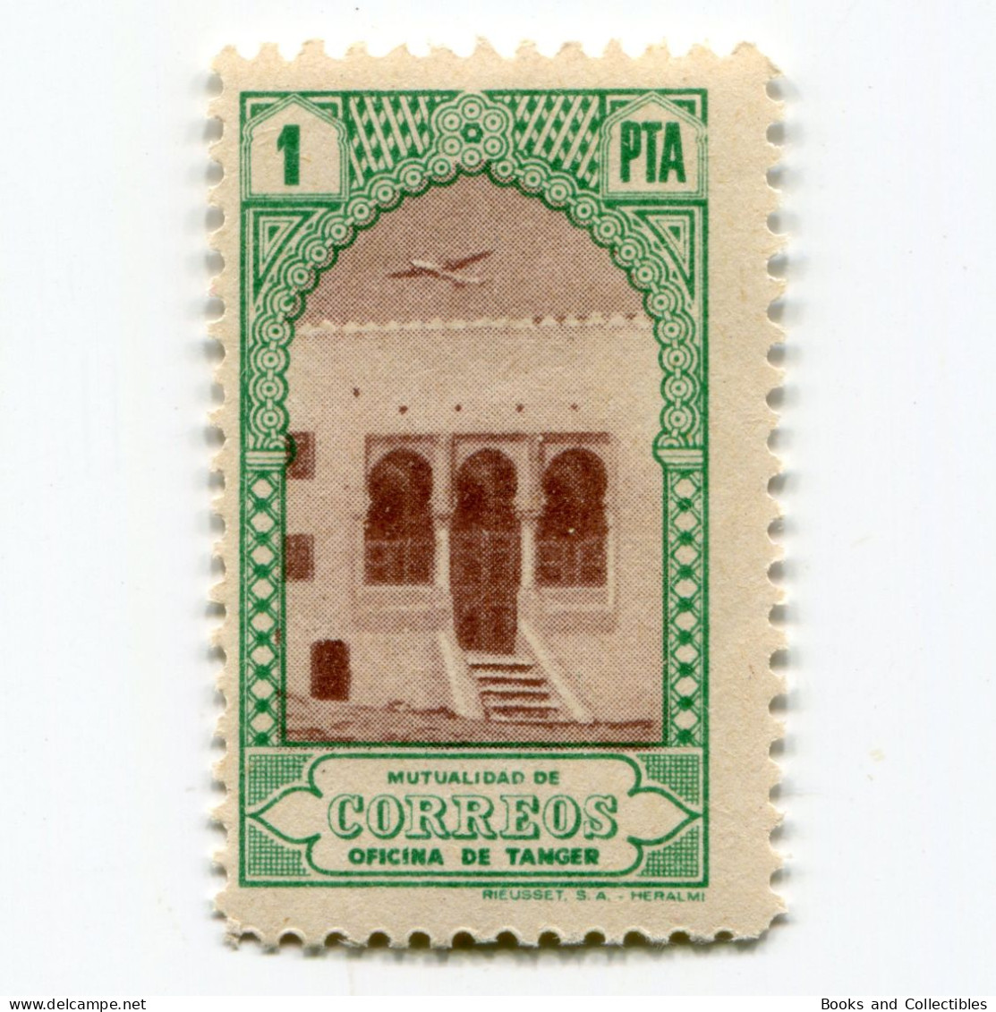 [FBL ● A-01] SPANISH TANGIER - 1946 - Beneficent Stamps - 1 Pta - Edifil ES-TNG BE26 - Wohlfahrtsmarken