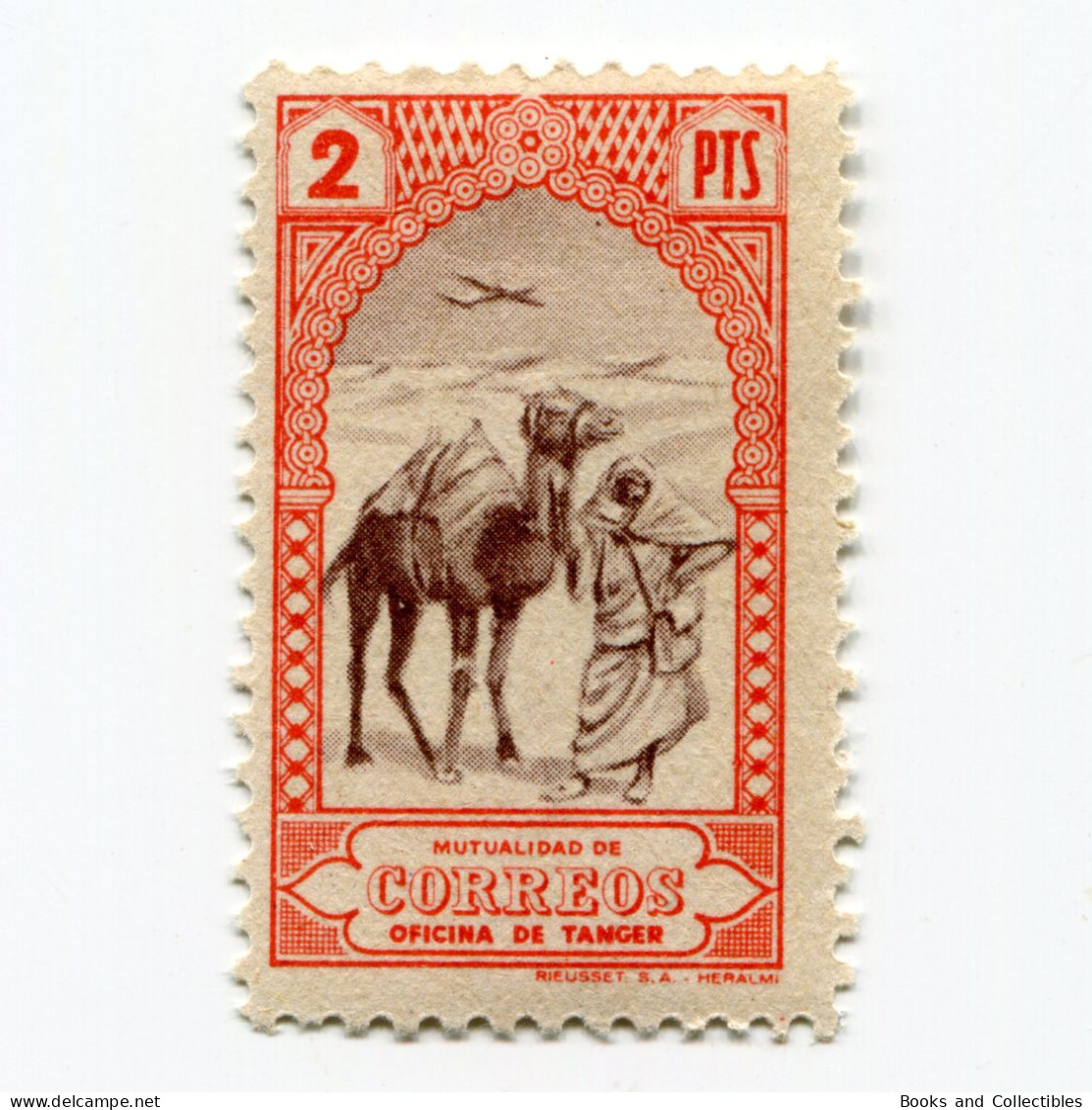 [FBL ● A-01] SPANISH TANGIER - 1946 - Beneficent Stamps - 2 Pts - Edifil ES-TNG BE27 - Wohlfahrtsmarken