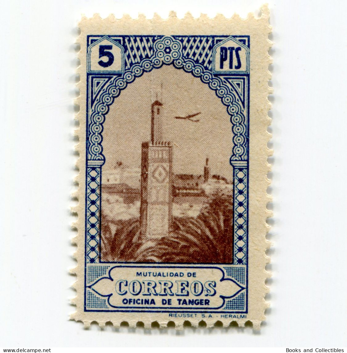 [FBL ● A-01] SPANISH TANGIER - 1946 - Beneficent Stamps - 5 Pts - Edifil ES-TNG BE28 - Wohlfahrtsmarken