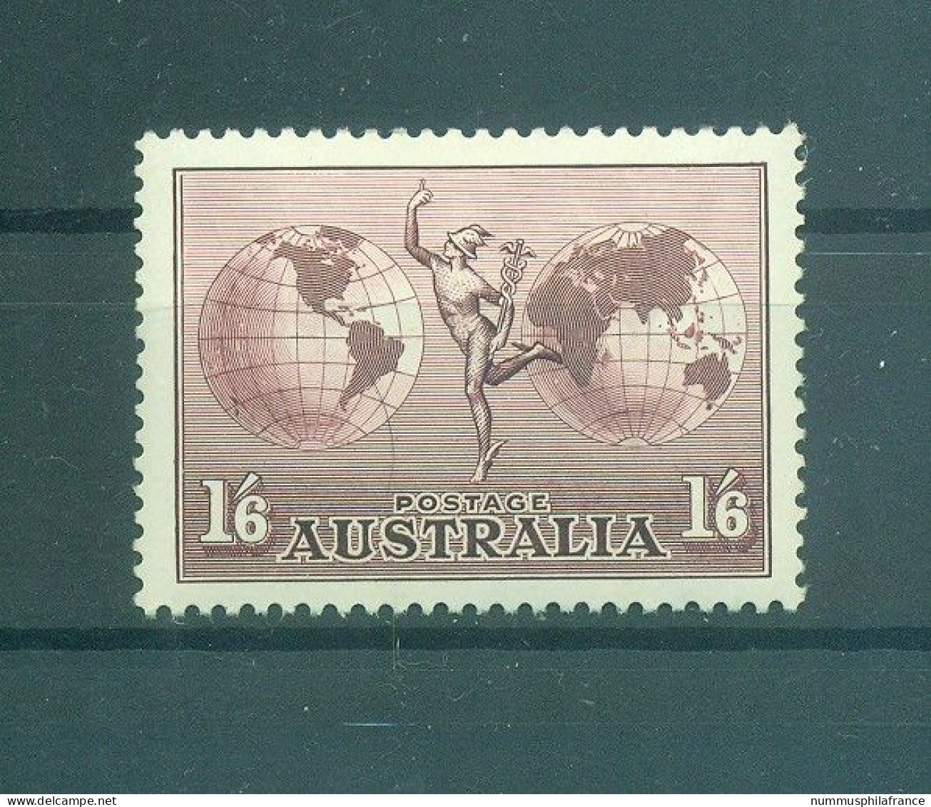 Australie 1937 - Y & T N. 6 Poste Aérienne - Série Courante (Michel N. 126 X Y) - Mint Stamps