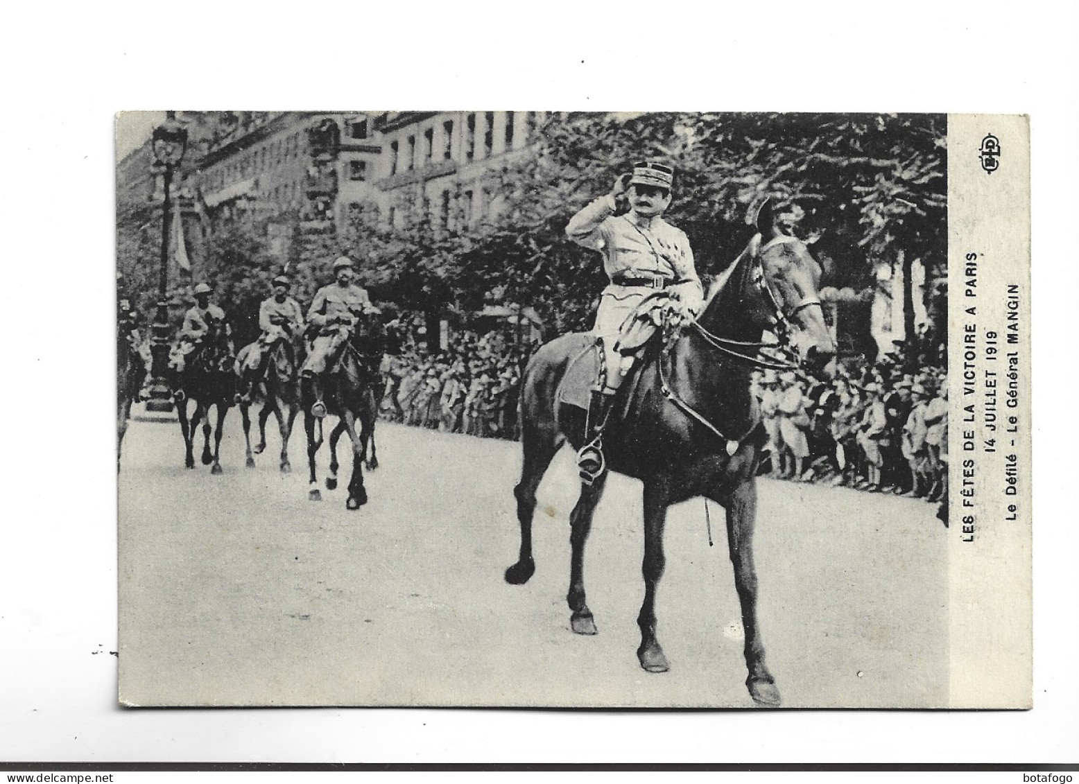 CPA FETES DE LA VICTOIRE  A PARIS  14JUILLET 1919!  LE GENERAL MANGIN - Collections & Lots