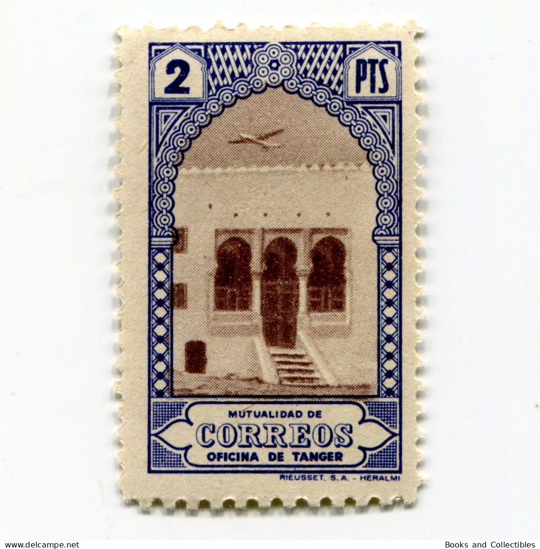 [FBL ● A-01] SPANISH TANGIER - 1946 - Beneficent Stamps - 2 Pts - Edifil ES-TNG BE33 - Charity