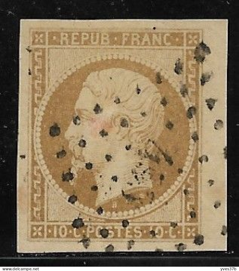 FRANCE N°9 Oblitéré - Bord De Feuille - 4 Belles Marges - Sans Défaut - TTB - 1852 Luigi-Napoleone