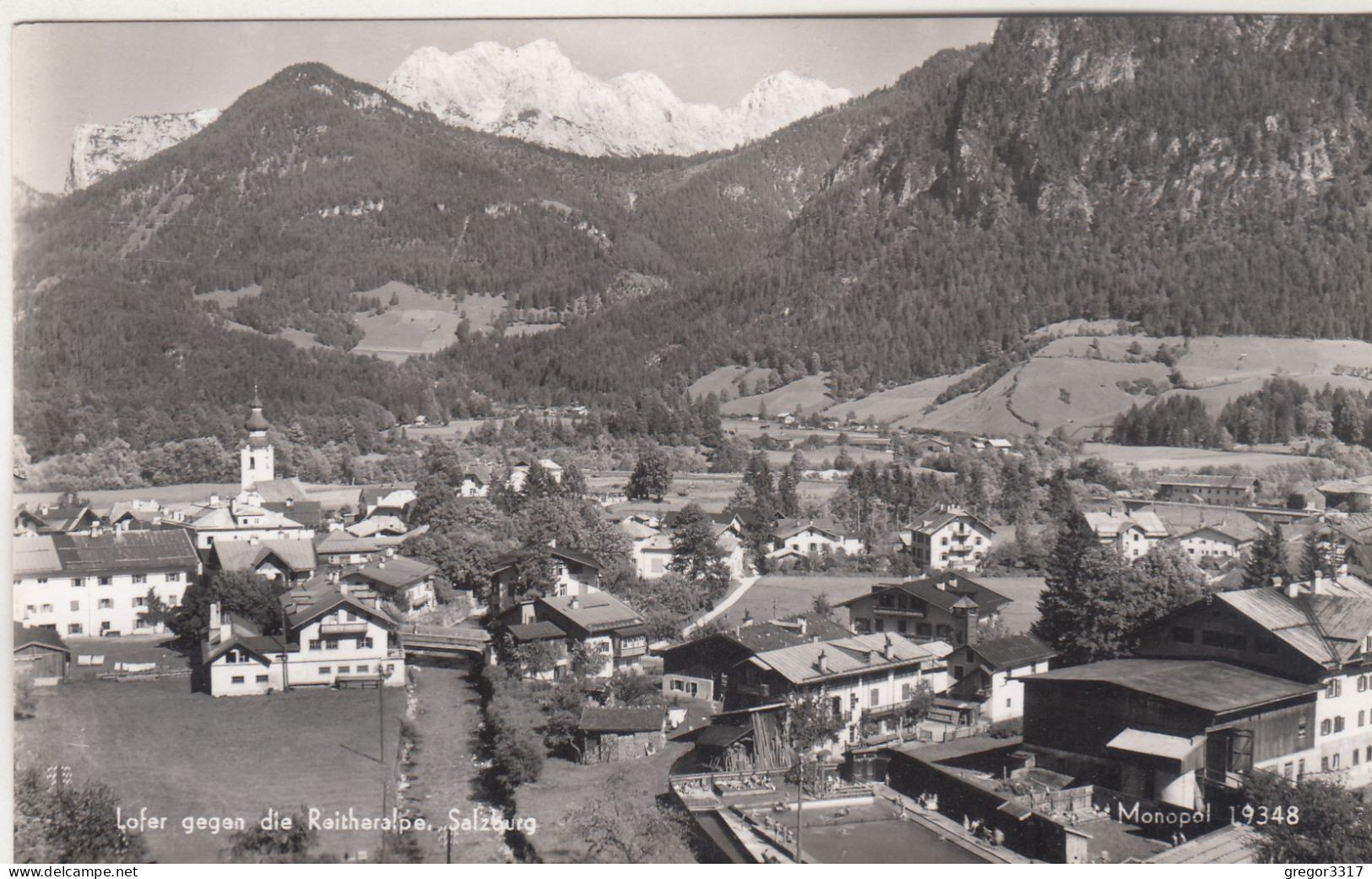 E1462) LOFER Gegen Die Reitheralpe - Salzburg - Häuser Details - Kirche Etc ALT ! - Lofer