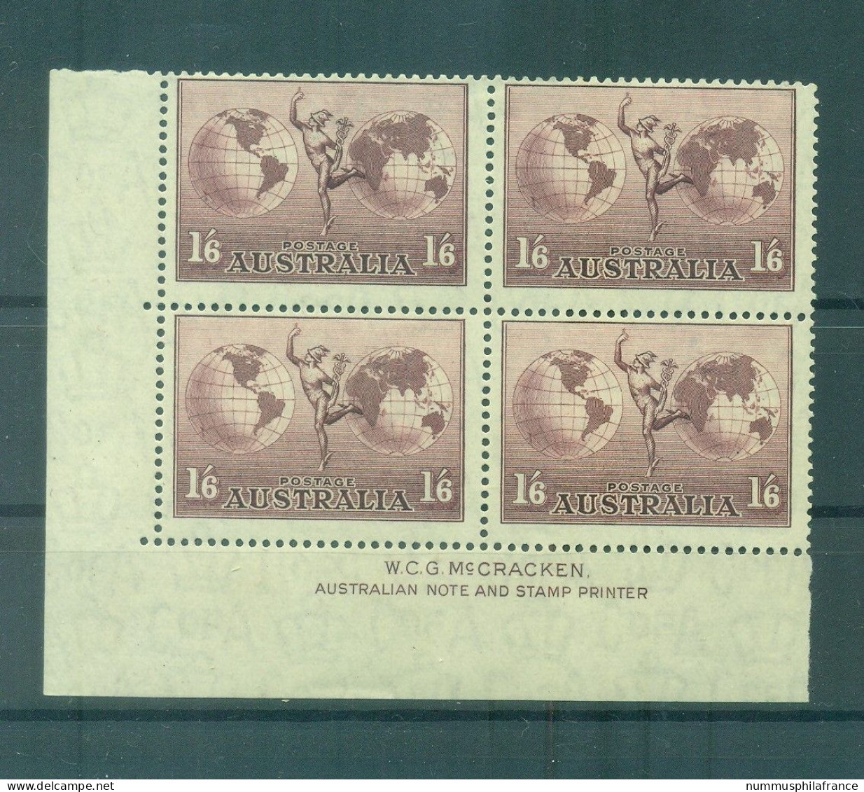 Australie 1937 - Y & T N. 6 Poste Aérienne - Série Courante (Michel N. 126 X Y) - Mint Stamps