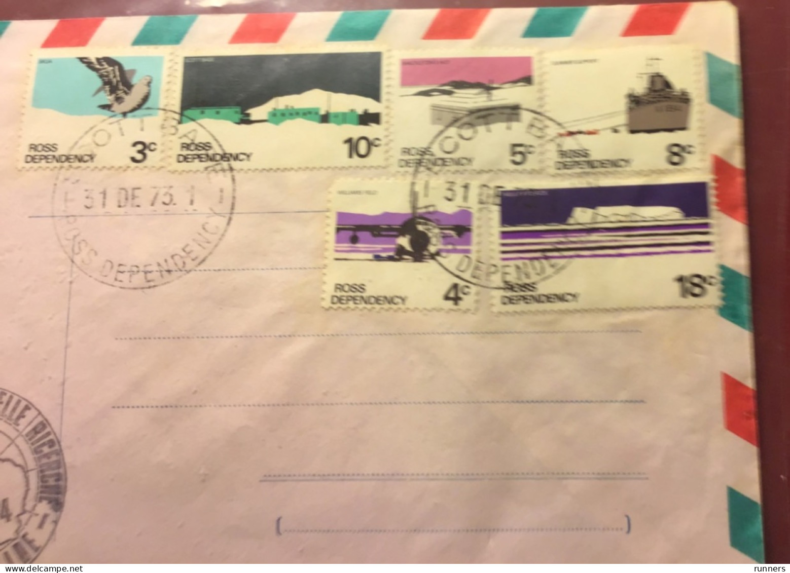 Spedizione Antartica Italiana 1974 CNR Prof Segre E Collaboratori - Storia Postale