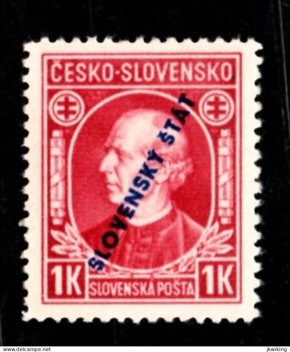 Slovenský štát - A. Hlinka - č. Kat. 24 - Řz 12 1/2 - Kvalita ** - Neufs