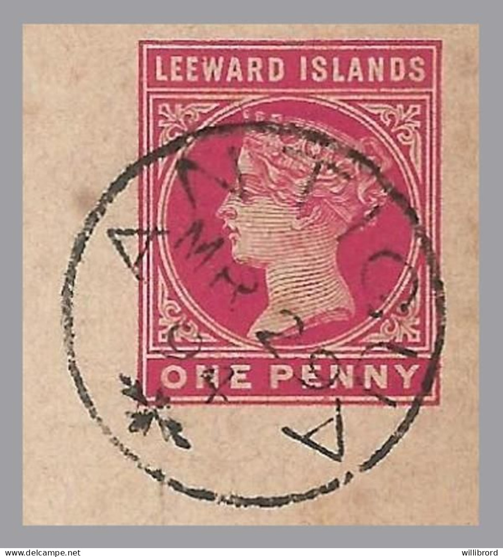 GREAT BRITAIN - LEEWARD ISLANDS - 1894 1d+1d QV Postal Stationery Card With Paid Reply - Antigua To Ulm, Germany - Briefe U. Dokumente