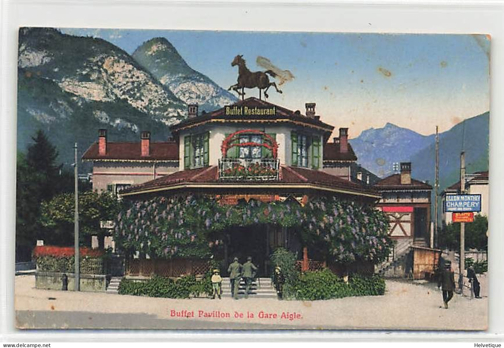 Aigle Buffet Pavillon De La Gare 1921 - Aigle