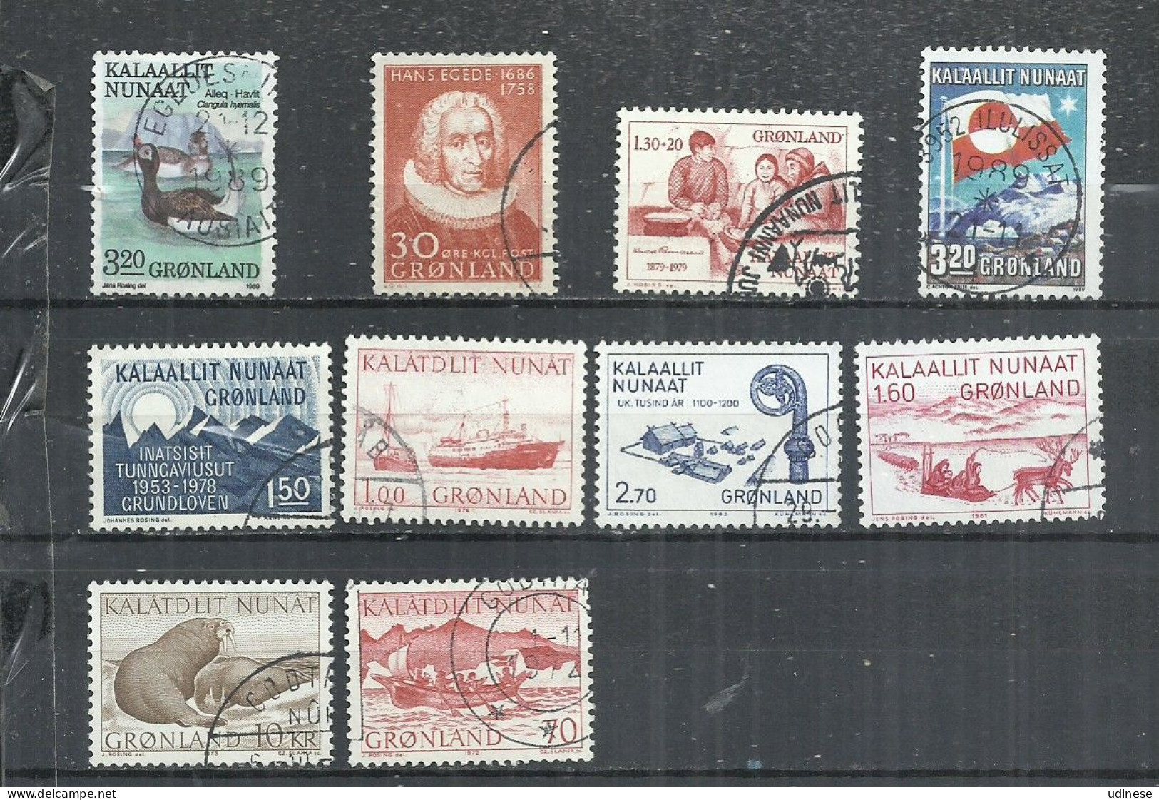TEN AT A TIME - GREENLAND - LOT OF 10 DIFFERENT 2 - USED OBLITERE GESTEMPELT USADO - Lots & Serien