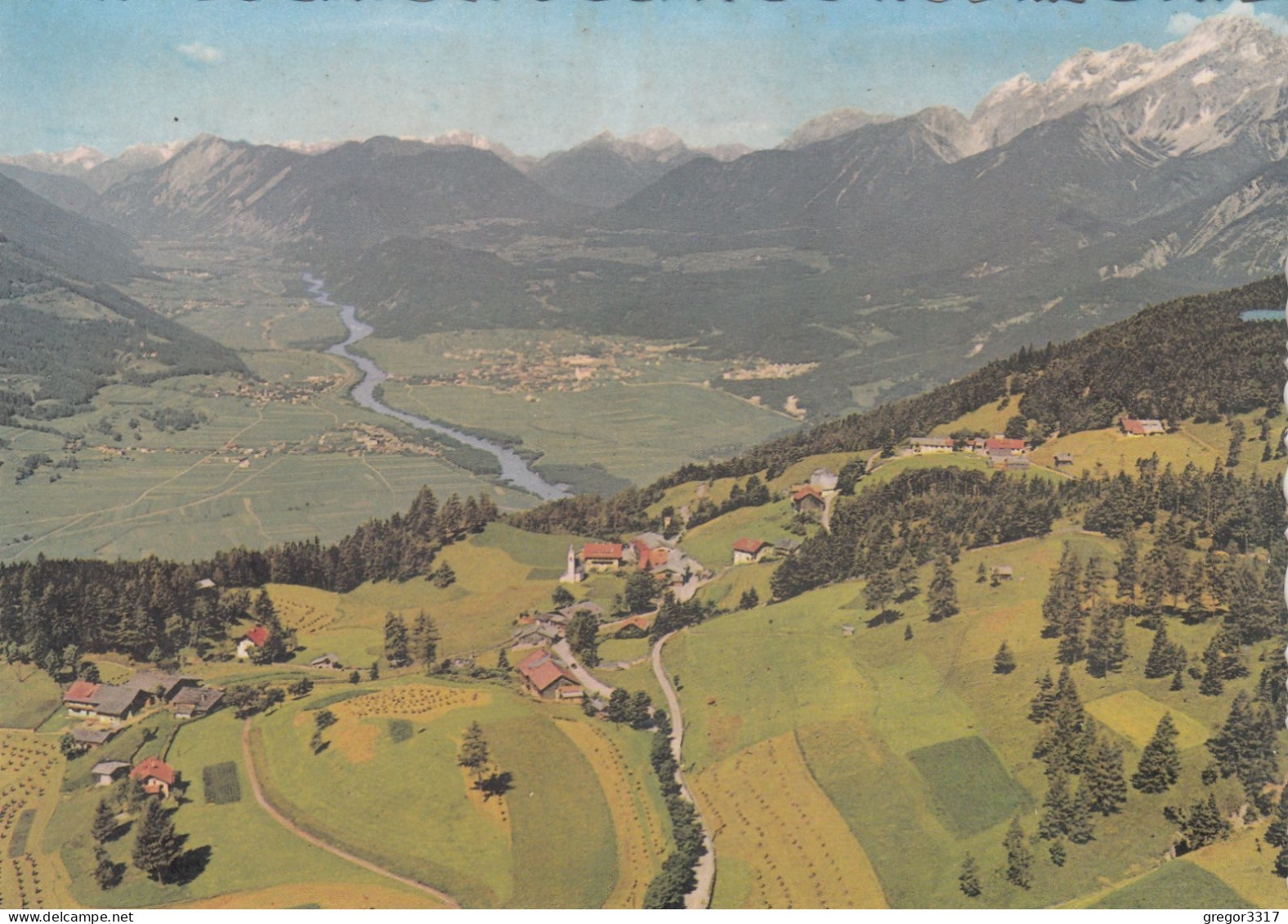 E1470) MÖSERN Bei SEEFELD In Tirol Mit Blick Auf Telfs Im Inntal - Tolle LUFTBILD AK - Seefeld