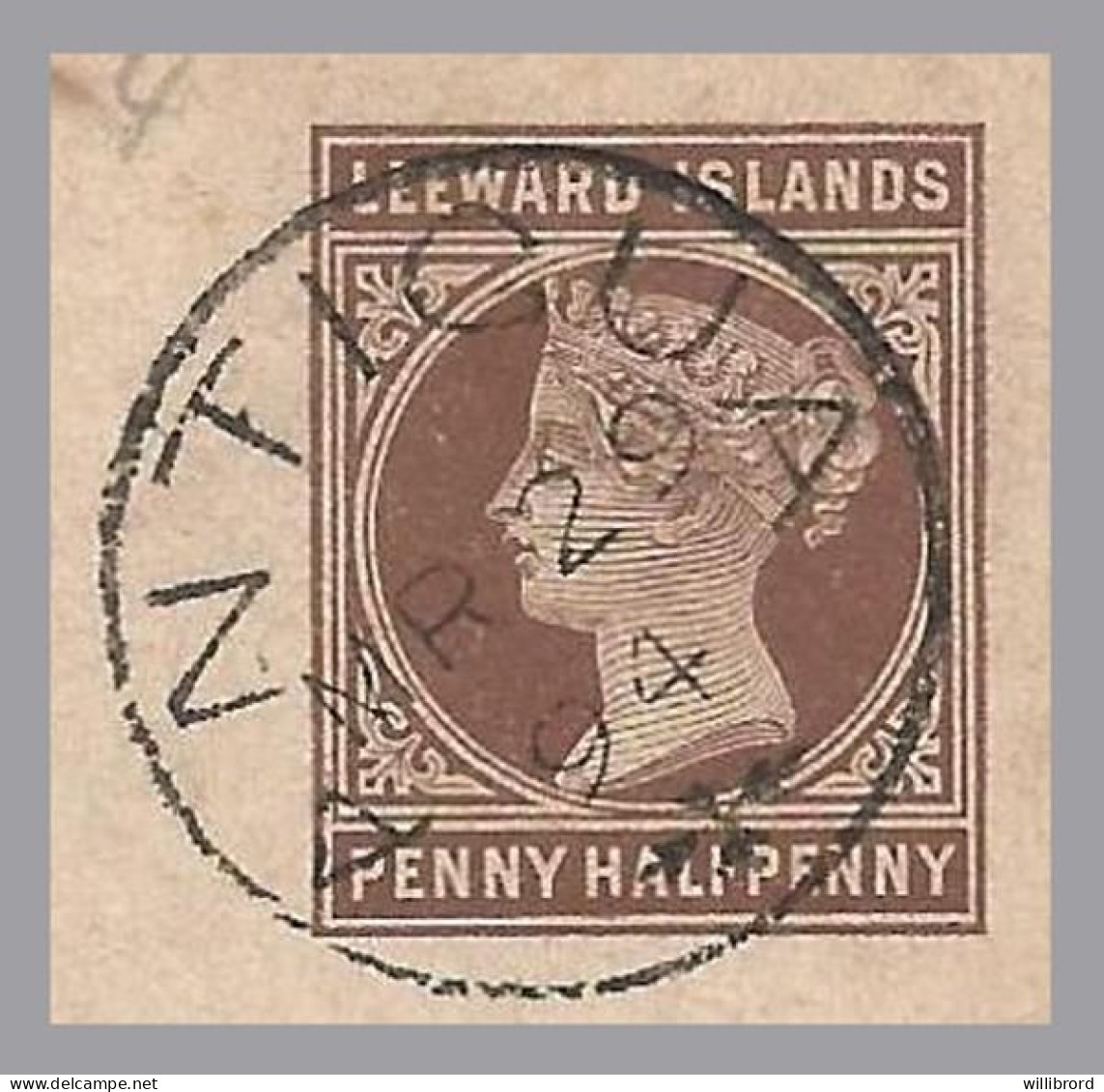 GREAT BRITAIN - LEEWARD ISLANDS - 1894 ANTIGUA 1½d+1½d QV Postal Stationery Card With Paid Reply - Used To Ulm, Germany - Lettres & Documents
