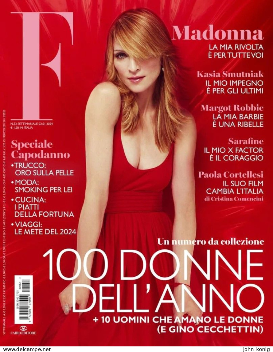 EFFE N. 52 - Gennaio 2024 - Madonna (cover E Servizio Interno) - Fashion