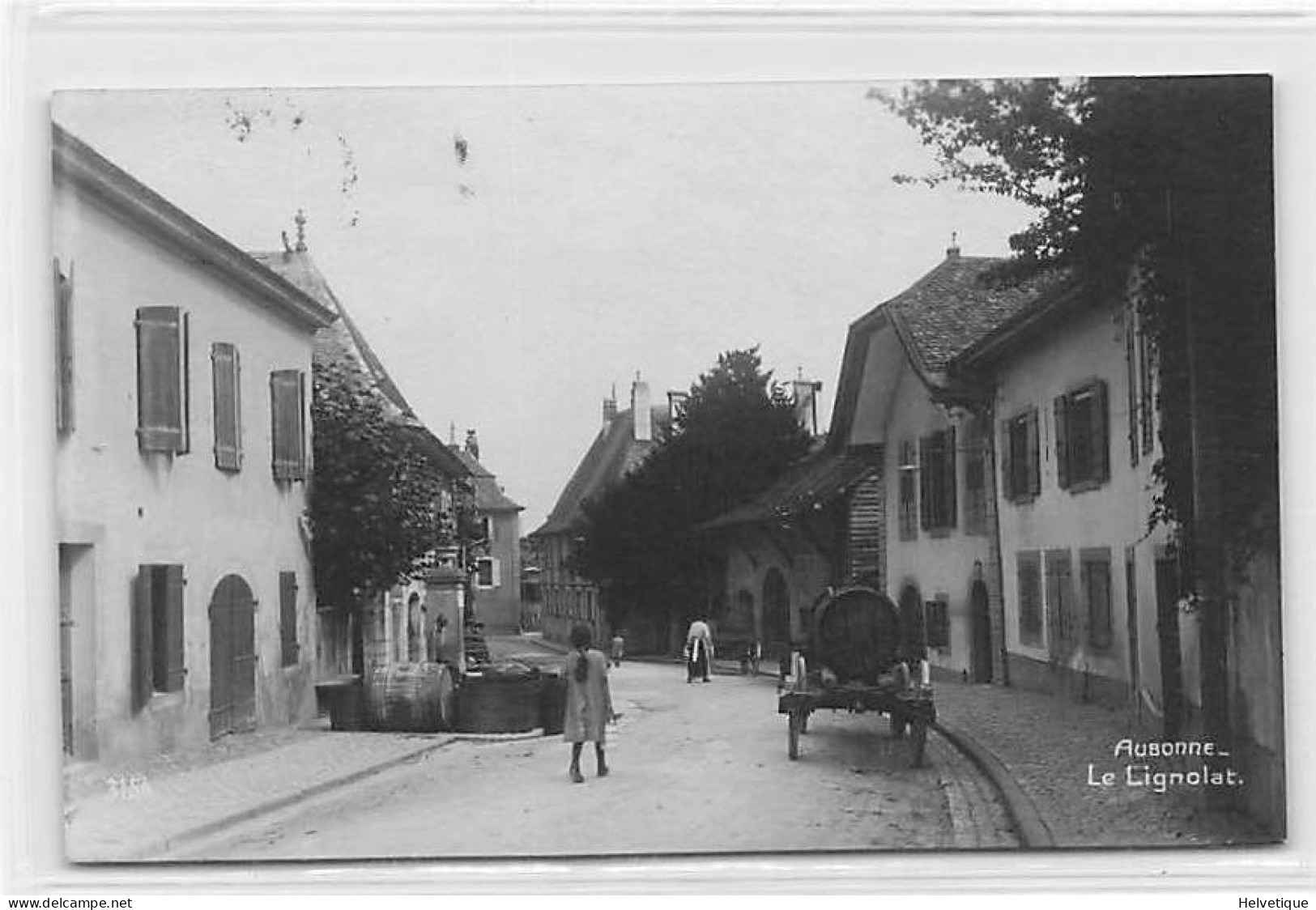 Aubonne Le Lignolat Tonneau 1910 Animée - Aubonne