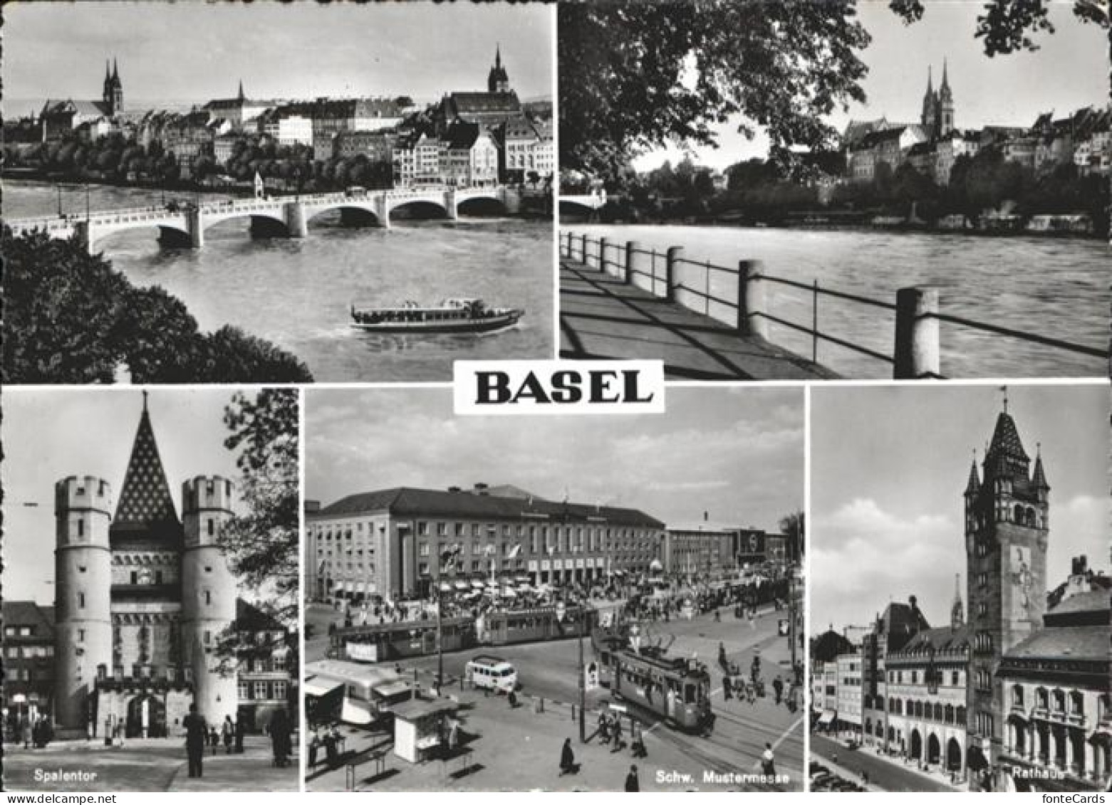 10959251 Basel BS Spalentor Rathaus Bruecke Mustermesse Basel - Autres & Non Classés
