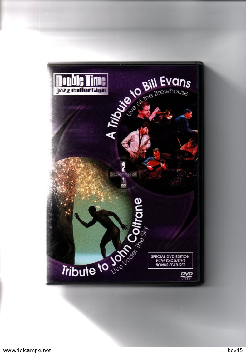 DVD  Double Time  Jazz Collection A Tribune To Bill Evans To John Coltrane - Concert Et Musique