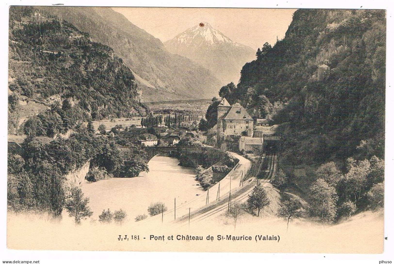 CH-8273  SAINT MAURICE : Pont Et Chateau - Saint-Maurice